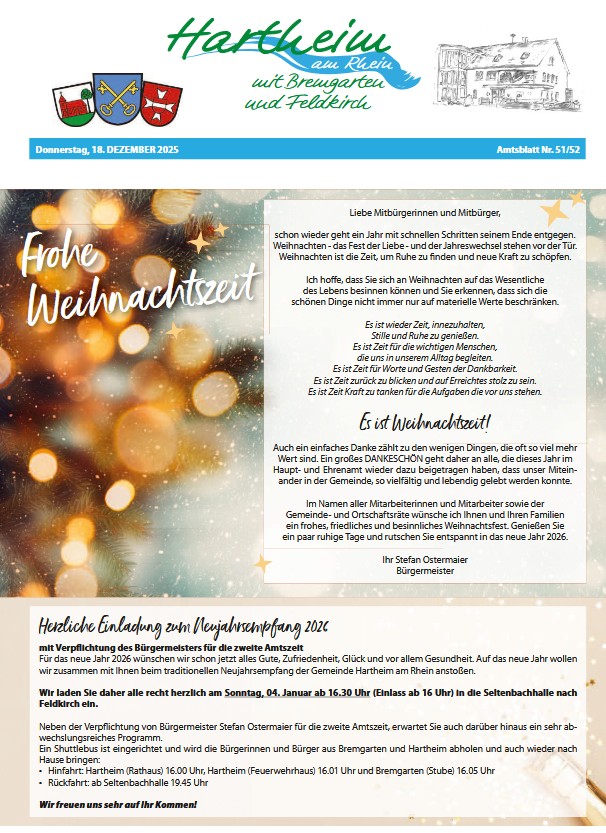 Gemeinde Hartheim Gemeinde Hartheim am Rhein